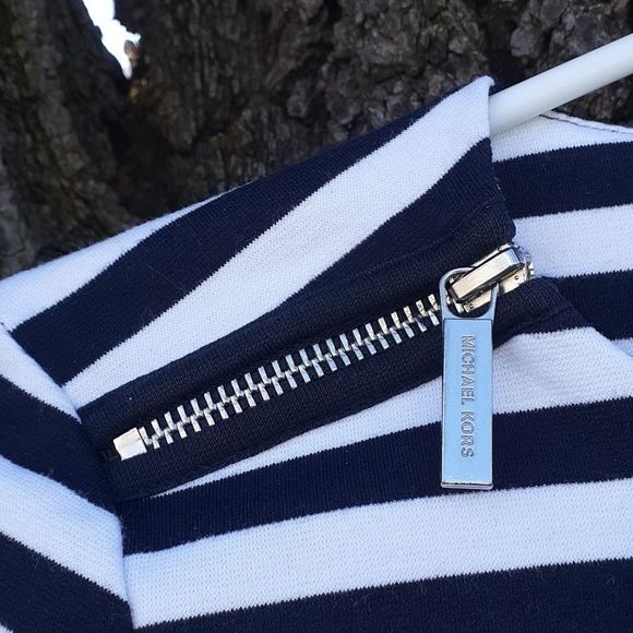Michael Kors Striped Multi Zippers L/S Dress XS - Picture 6 of 10